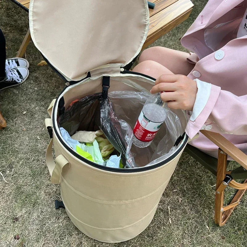 Outdoor Camping Trash Can, Foldable Multifunctional Storage Box, Household Large Capacity Dirty Clothes Basket, Storage Bag
