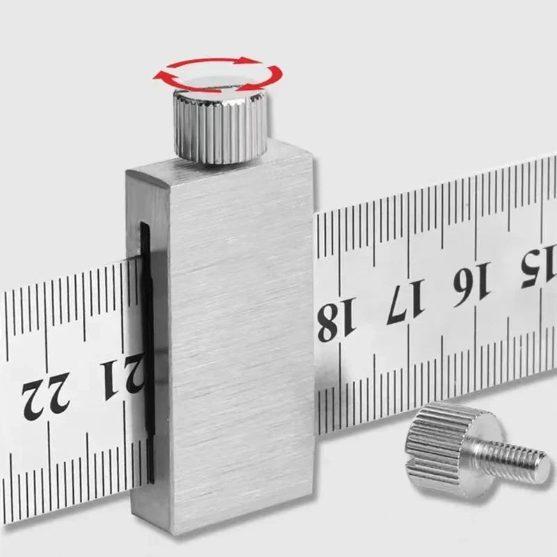 15/20/30/40cm Woodworking Dedicated Steel Rule Limiter Stop Block Adjustable Stainless Steel Position Locator Precise Measuring