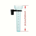 Portable Outdoor Rain Gauge With Black Clip Stand Heavy Duty Polypropylene 1-100cm Hour Scale Rainfall Recorder Garden Tools