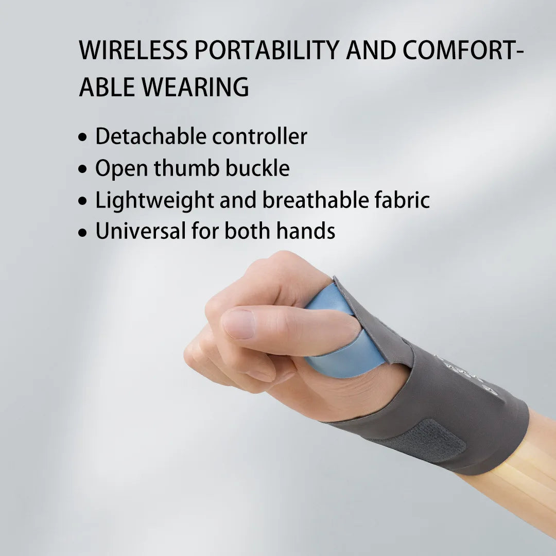 Electric Heating Wrist Massager EMS Wrist Guard Wrist Support Strap Hot Compress 3 Levels Vibration Massage Smart Wrist Massager