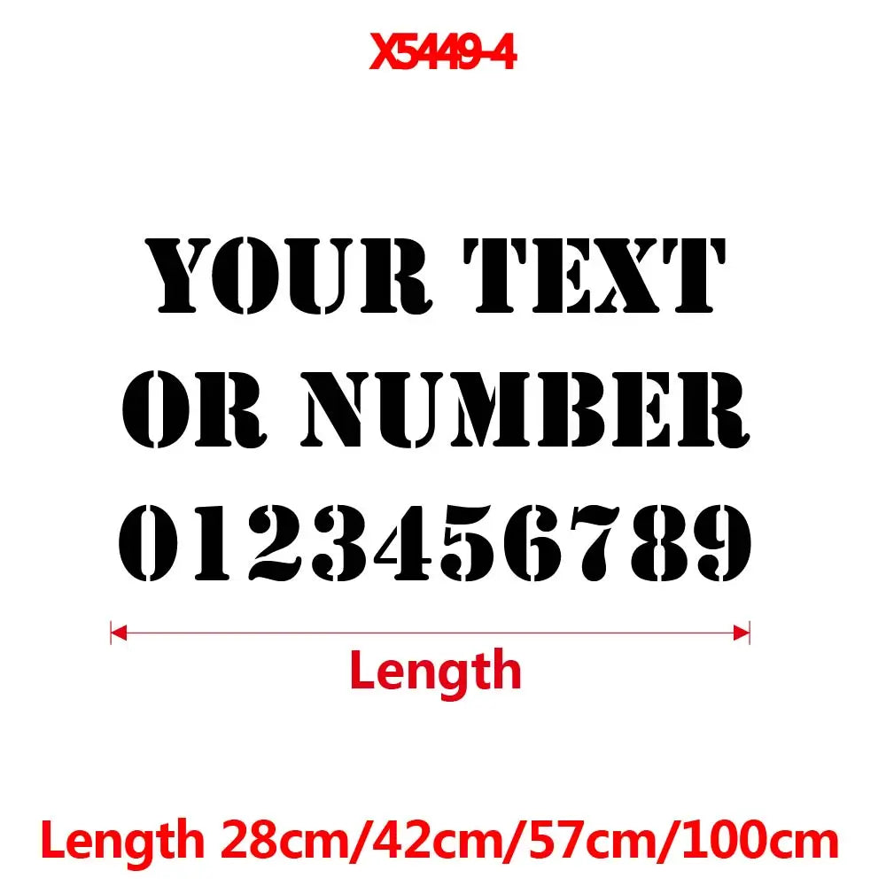 1PC Personalized Business Advertising Text Vinyl Sticker For Car Window Decor Custom Commercial Auto Rear Windshield Decal