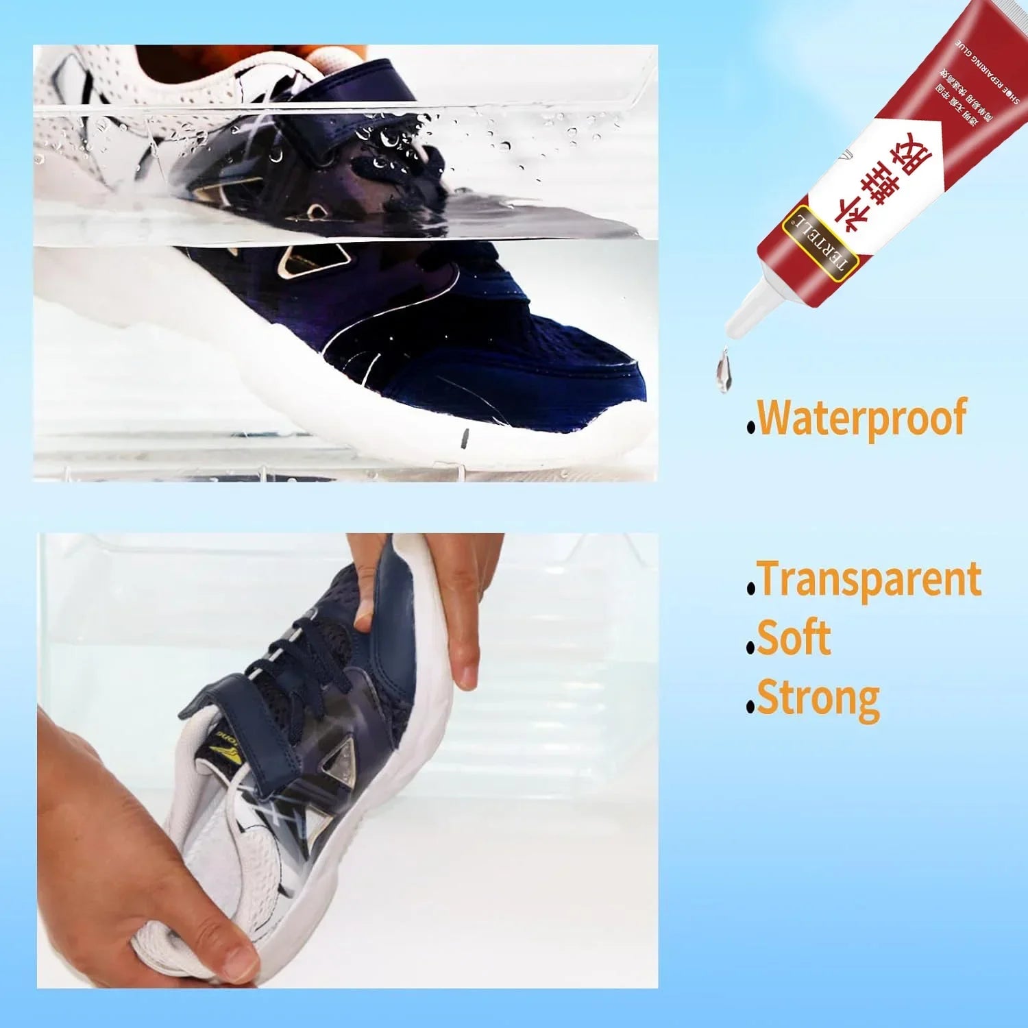 60ml Universal Shoe Repair Adhesive Strong Waterproof Specialized Glue for Shoe Bonding and Fixing