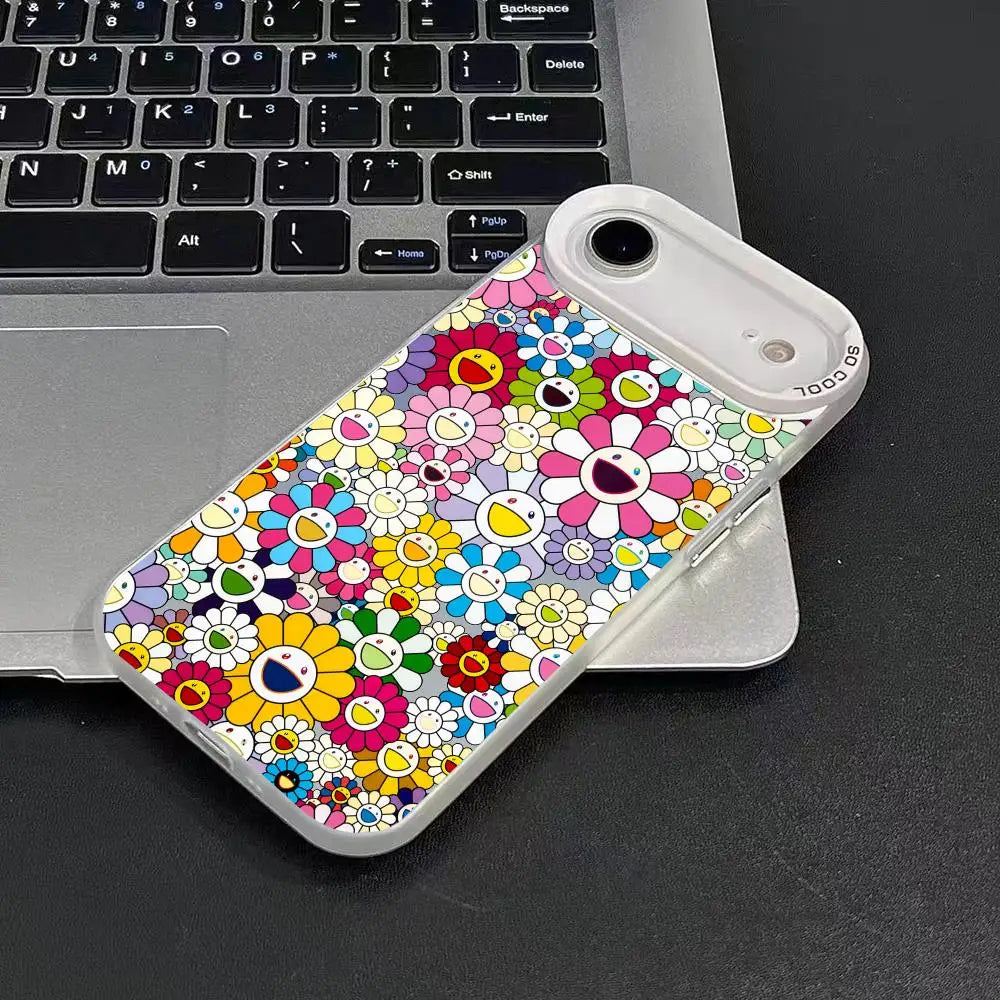 T-TakaShis M-MuraKAmis Phone Case For iPhone 17 16 15 14 13 12 11 Pro Max Air Matte Laser Aurora Shockproof Funda