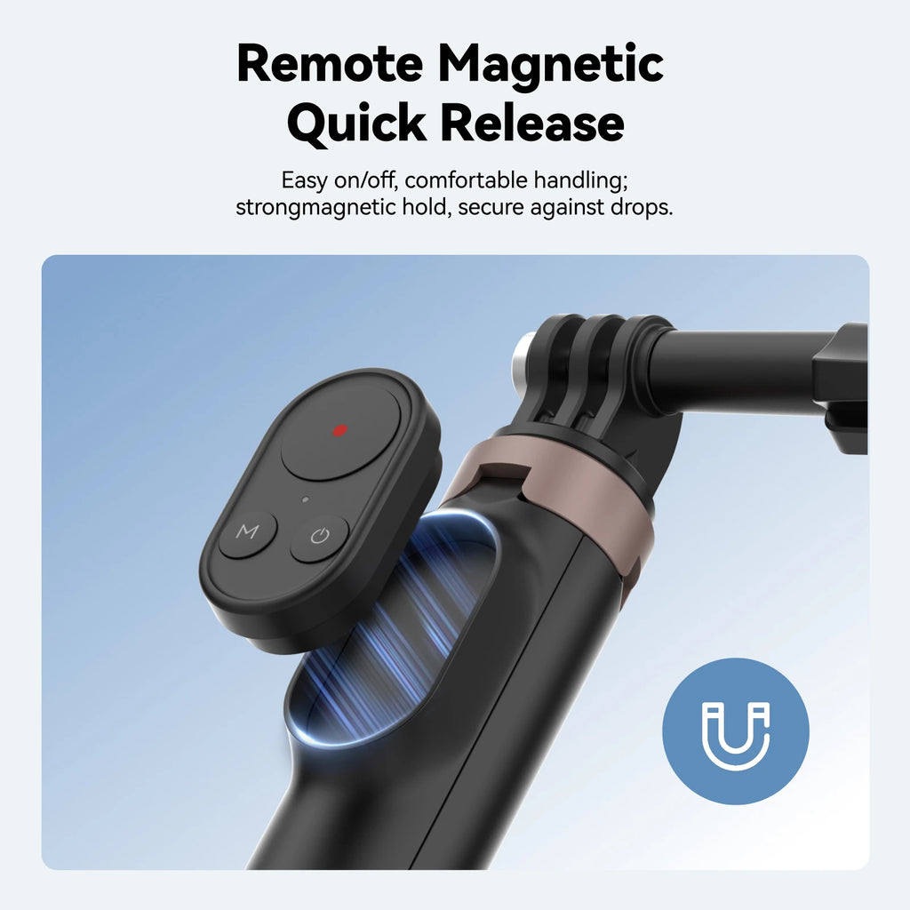 TELESIN Remote Control Wireless Bluetooth Selfie Stick Tripod For DJI OSMO Action 4 5pro 6 360 Gopro 9 10 11 12 13 Smartphone