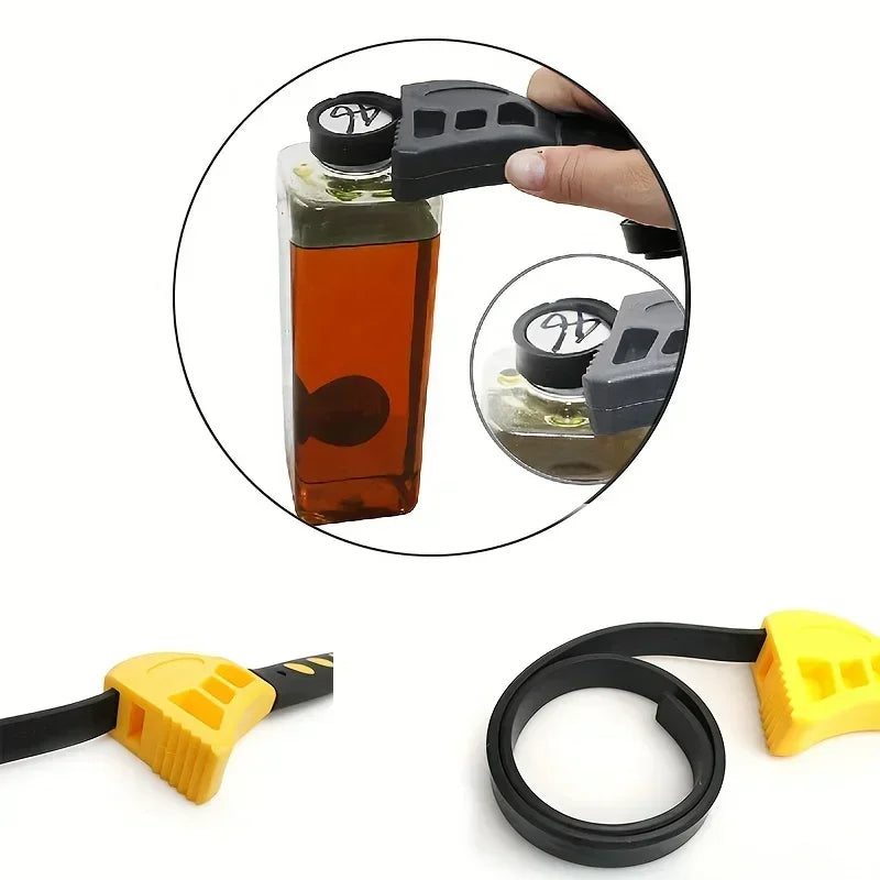 1Pcs 6/8inch Belt Wrench Oil Filter Puller Strap Spanner Chain Wrench Strap Opener, Adjustable Disassembly Tool