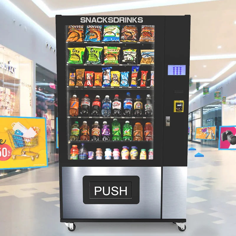 Customized Snack Drink Vending Machine Hotspot New Style Drinks Dispenser With Credit Card Payment Accessories For Office School