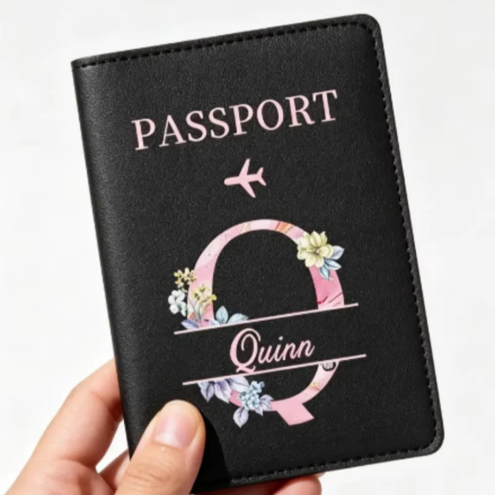 Personalized Passport Holder with custom Cute Cartoon Shiba Print, Multifunctional Ticket & Travel Document Organizer