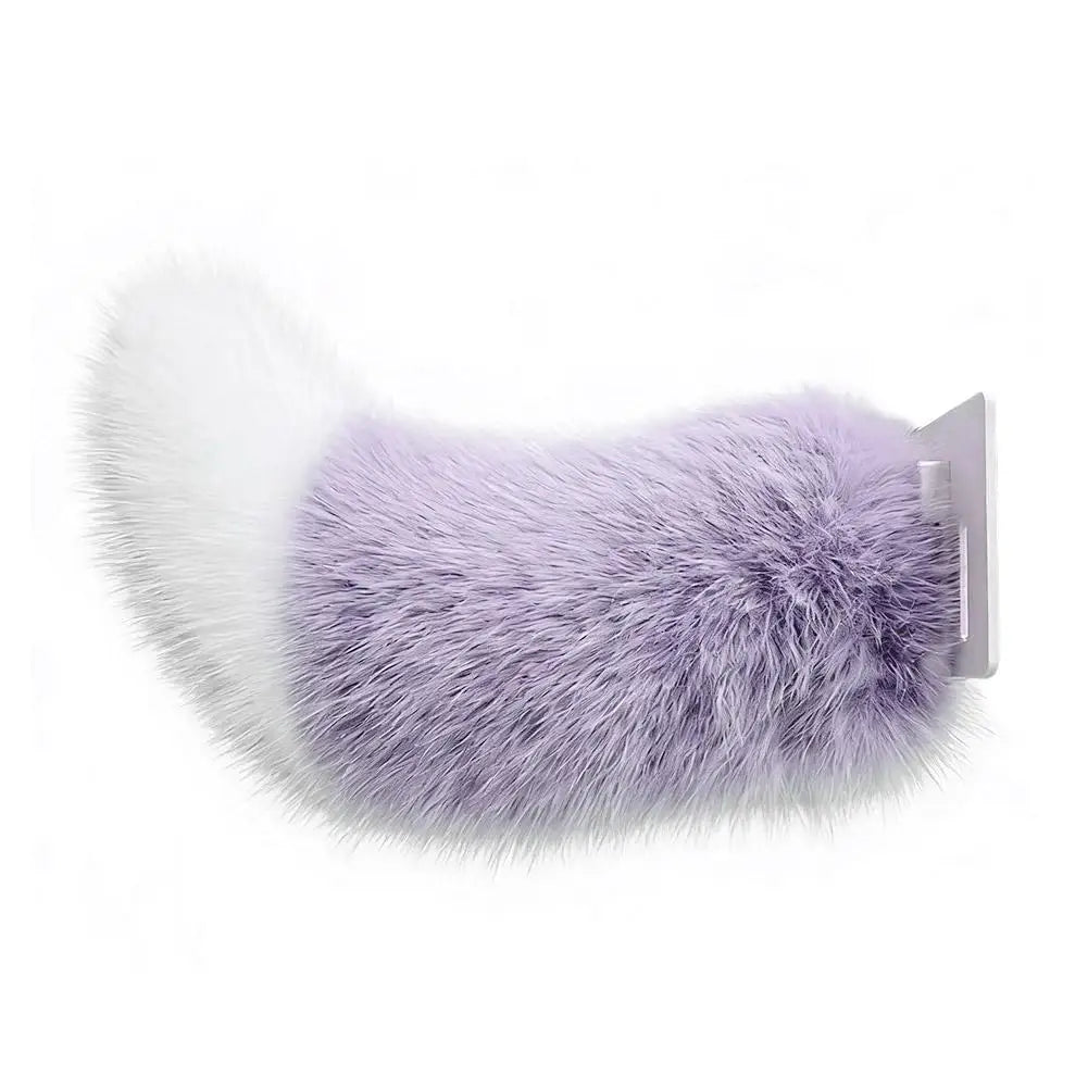 Sound-Activated Electric Plush Tail with Remote Control Moving  Swinging Decorative Tail for Car Interior Auto Accessories