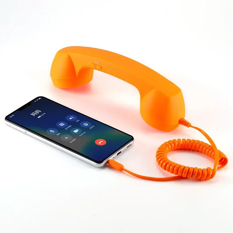 3.5mm Retro Phone Telephone Receivers Cellphone Handset For iPhone/iPad/Samsung PC Portable Classic Headphone