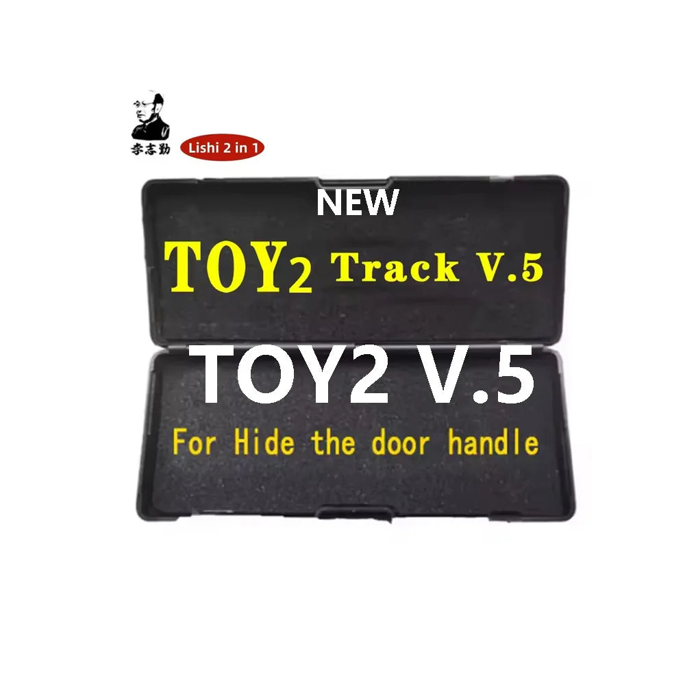 Lishi 2 in 1 new style TOY2 Track V.5 TOOLS 2in1 toy2v5 For Automobile hidden door handle
