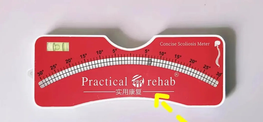 Pocket Scoliometer Medical Measuring Device for Back Scoliosis Diagnosis Portable Device for Measuring Spinal Alignment Measure