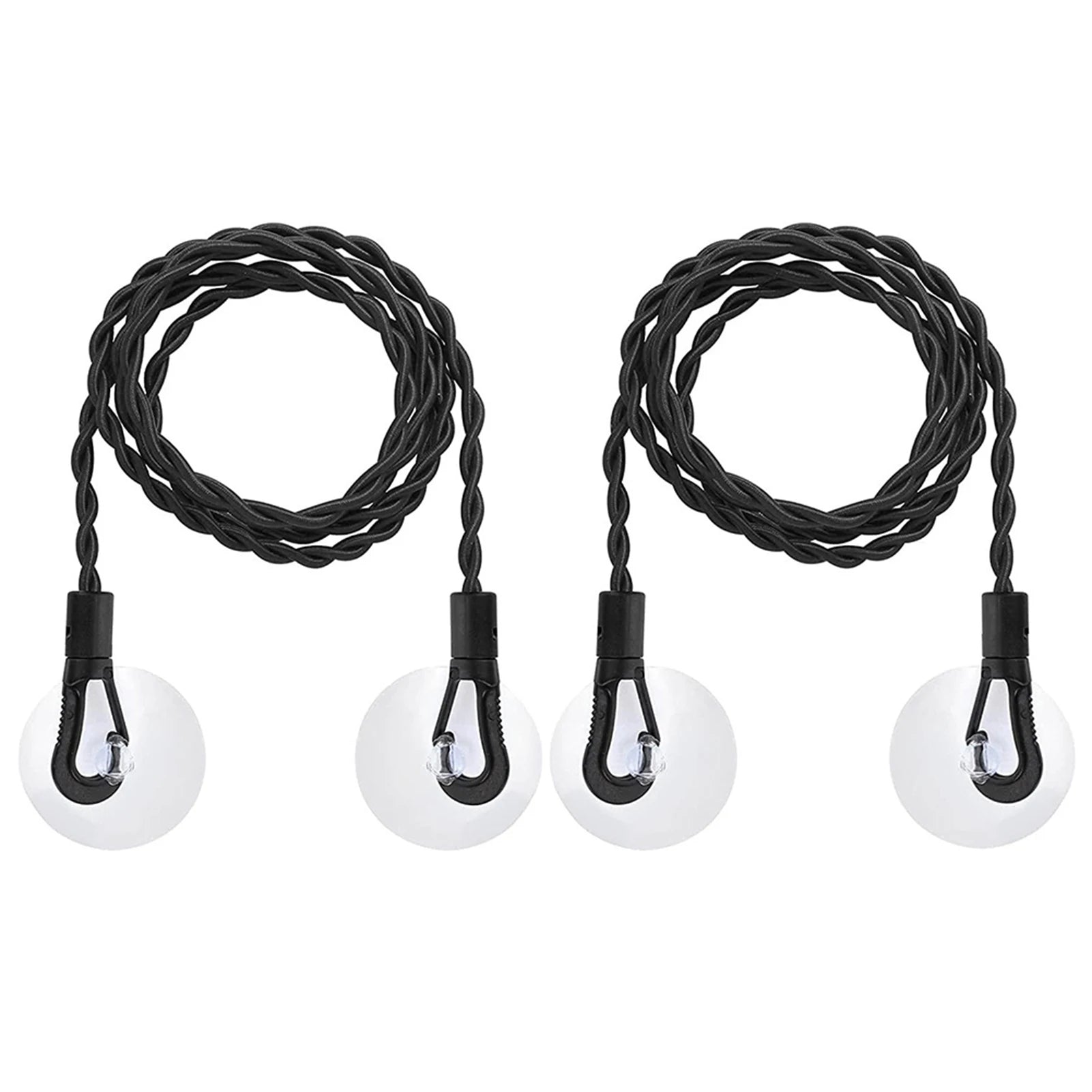 Powerful Suction Cup Stretch Clothesline With Hooks Easy Installation Laundry Line For Hotel Room