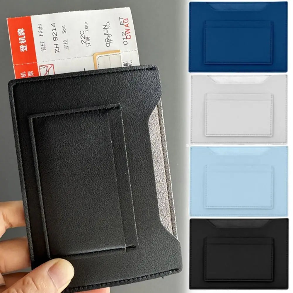 Unisex Passport Cover - Waterproof PU Leather with Multi-Slots - Portable Card Holder for Women & Men