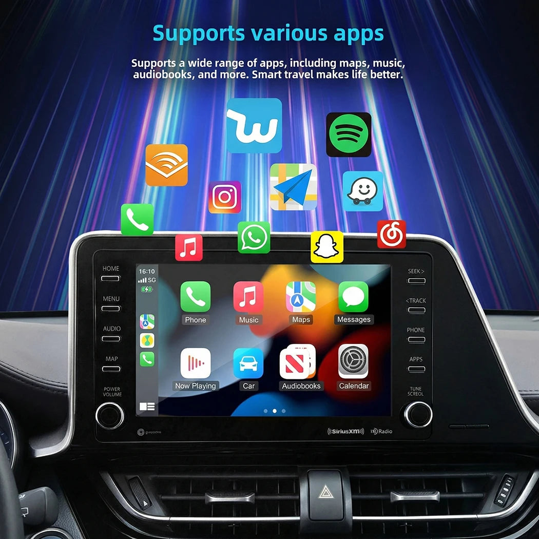 2 in1 Wireless CarPlay & Android Auto Adapter USB Type-C 5GHz Plug Play