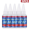 LOOLIFL 502 Strong Glue 1-5pcs 20g Cyanoacrylate Adhesive Plastic Wood Metal Leather Ceramics Manual DIY Repair Special Adhesive