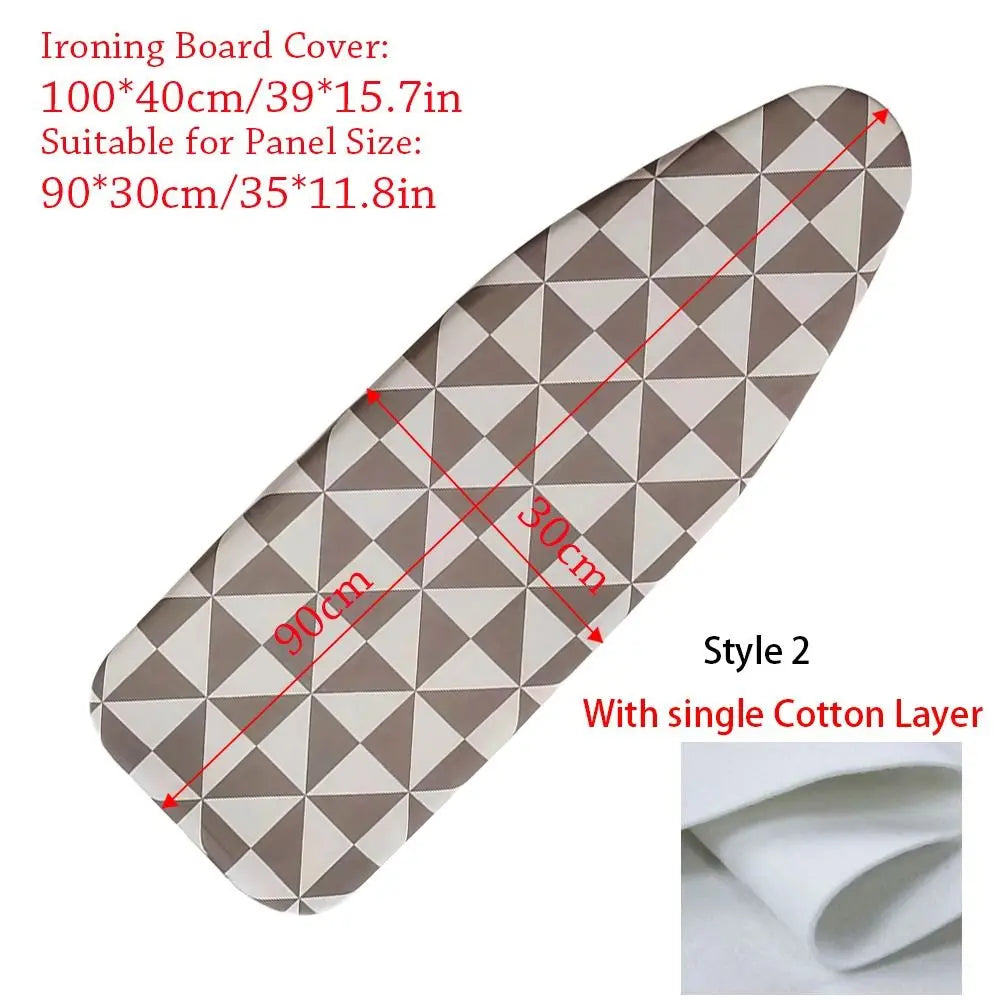 1PC Durable Ironing Board Cloth Universal Thickened Ironing Board Cover Pad Resistant Scorch Heavy Heat Resistant Printed Padded