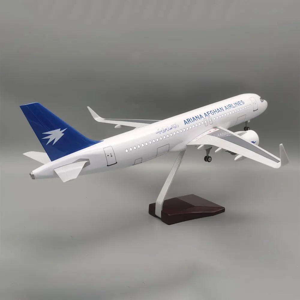 1/80 Scale 47cm Ariana Afghan Airlines Airplane A320 Neo Diecast Resin Plane Model Collection Display Gifts Fans