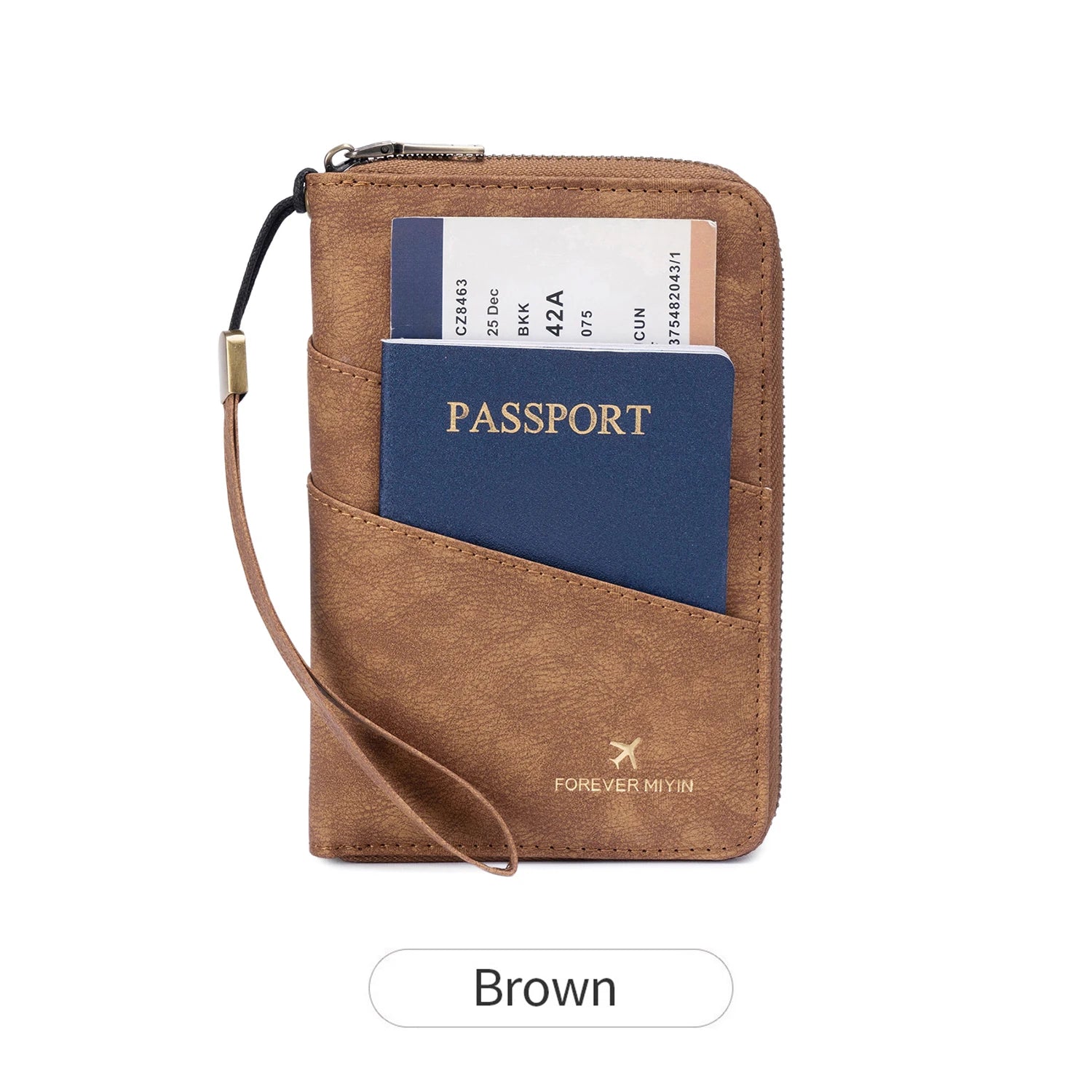 Travel Wallet Passport Credit Card Holder Organizer Cash Holder Document Bag Multifunction Purse Travel Pack Clutch Storage Bag