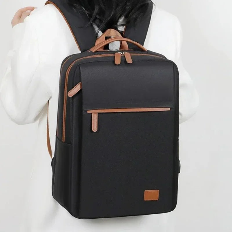 Fashion 15.6-Inch Laptop Business Backpack Classic Men Backpack Women Large Capacity Travel Laptop Backpacks Student School Bag