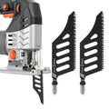 1/5Pcs T Shank Flush Cutting Replacement Blades Curved Jigsaw Blade For Precision Ground Teeth