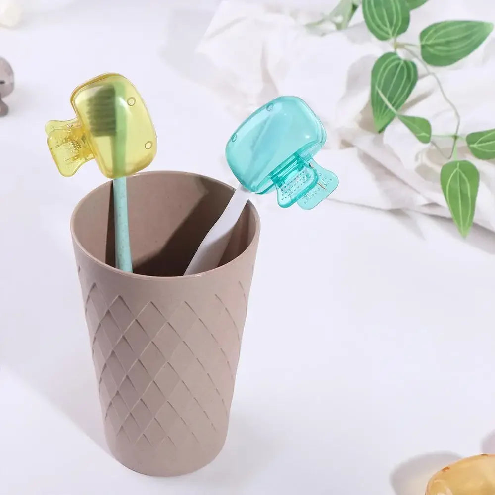 Mini Brush Cap Case Portable Reusable Toothbrush Cover Holder Waterproof Dust Prevention Toothbrush Protect Box