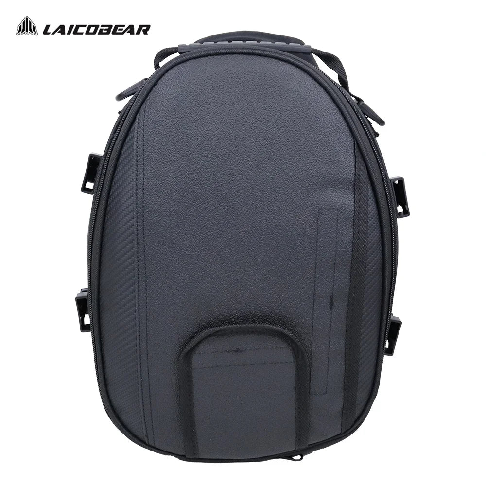 Motorcycle Tail Bag Black Motorbike Waterproof Tail Travel Rider Luggage Rear Back Seat Bag Large Capacity Saddle Bag