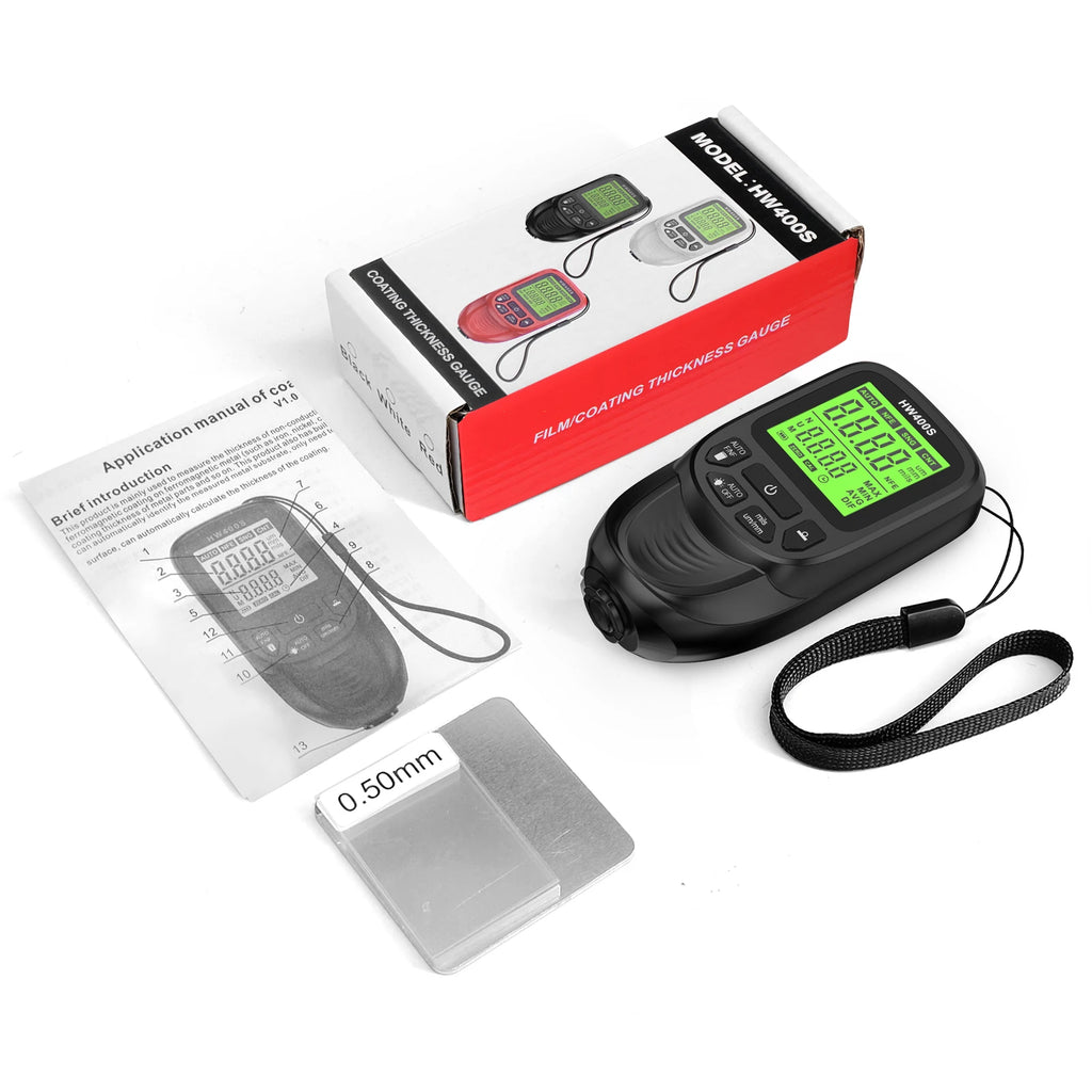 2025New Car Paint Thickness Tester Auto Film Coating Thickness Gauge Meter Manual Paint Tool Coating Test Accessories for Fe/NFE