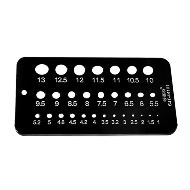 U6XB 29 Holes Drill Bit Gauge for Accurate Measurement Metric/Inch Drill Bit Gauge
