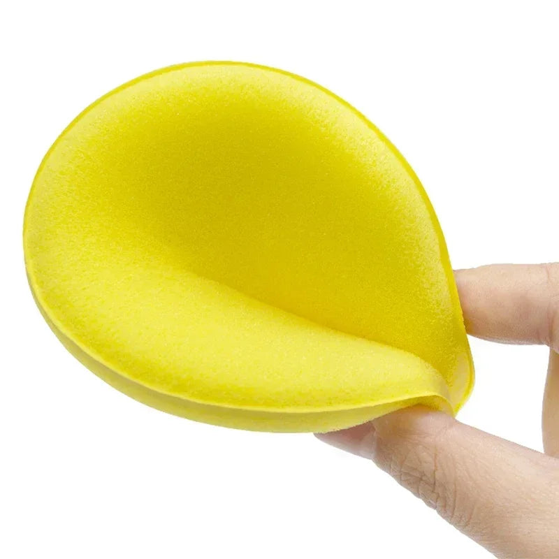 1-20pcs Car Wash Sponge Round Crimped Waxing Polishing Cleaning Tools High Density Foam Applicator Pad Sponge Car Detailing Tool