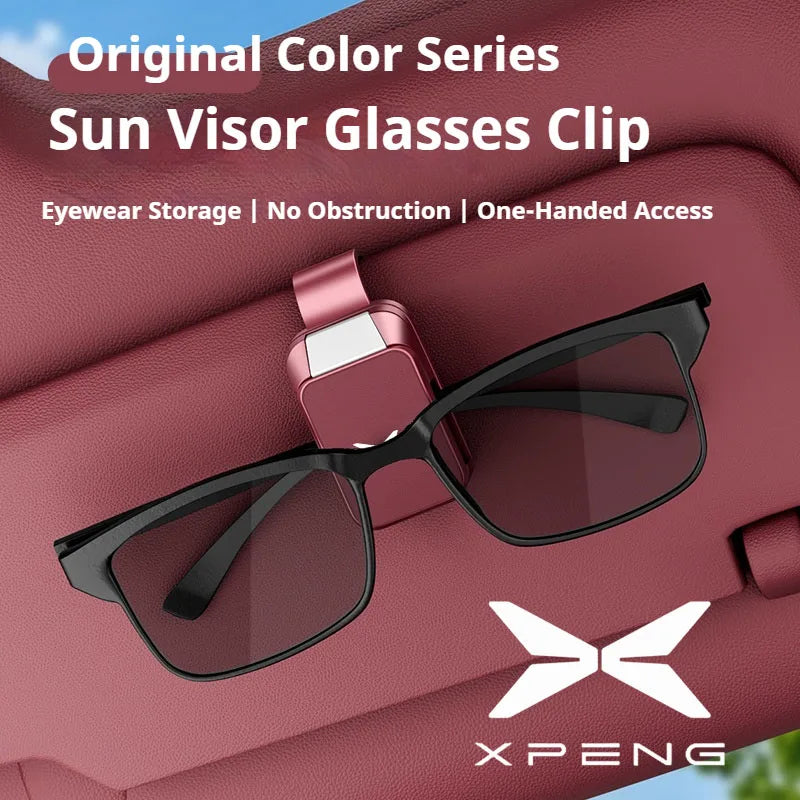 For XPENG G6 P7 G9 MONA M03 G3 P5 2024 2025 Car Interior Accessories Car Visor Sunglasses Glasses Case Glasses Holder Clip