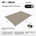 3F UL GEAR Tanggula Ground Cloth Outdoor Camping Multifunctional Portable Lightweight Moisture-Proof and Waterproof Ground Cloth