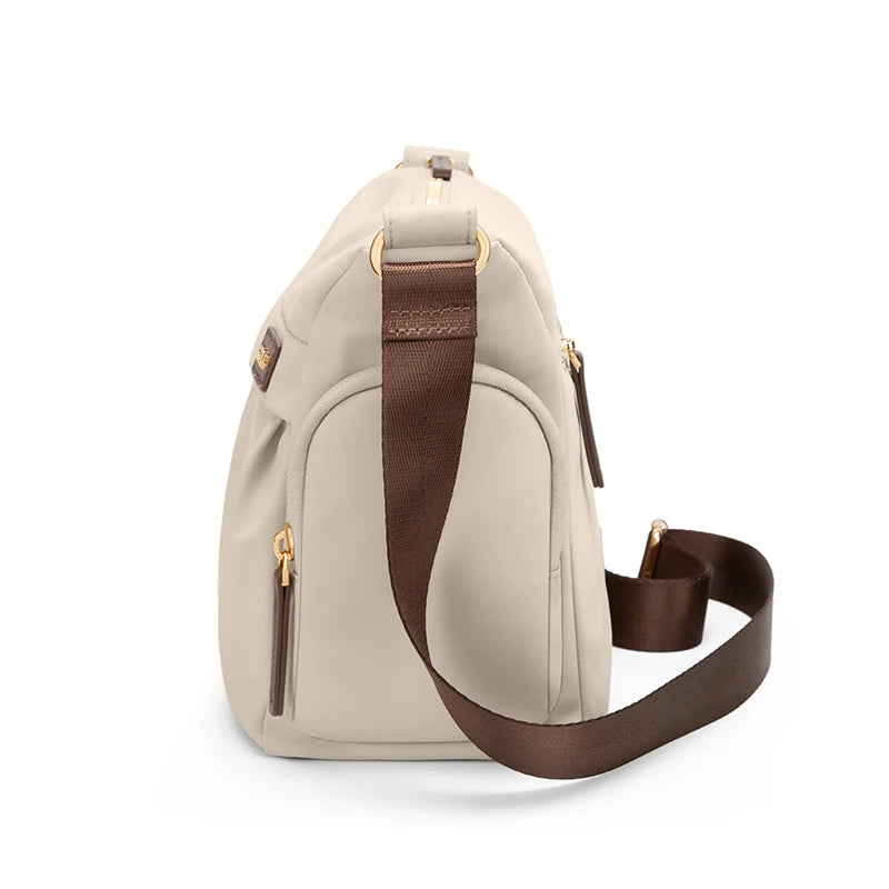 GOLF Women Crossbody Bag Nylon Female Cross Shoulder Bag Waterproof Woman Versatile Cell Phone Sling Bags Ladies Black Antitheft