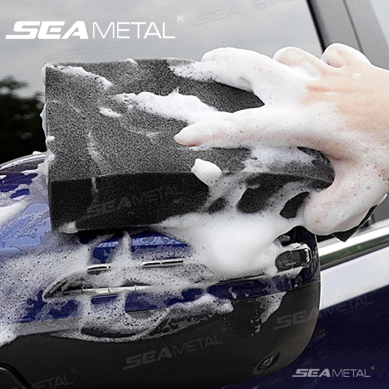 SEAMETAL Car Wash Sponge Large Soft Foam Super Absorbent Sponge Easy Grip Non Scratch Dust Remover for Car Home Cleaning Tools