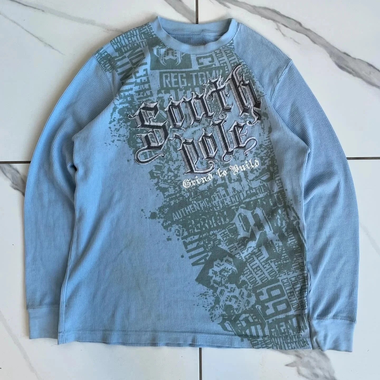 Y2K Southpole Long-Sleeved Tops New Man American Japanese Harajuku Pure Cotton T-shirt Shirt Fashion Clothes