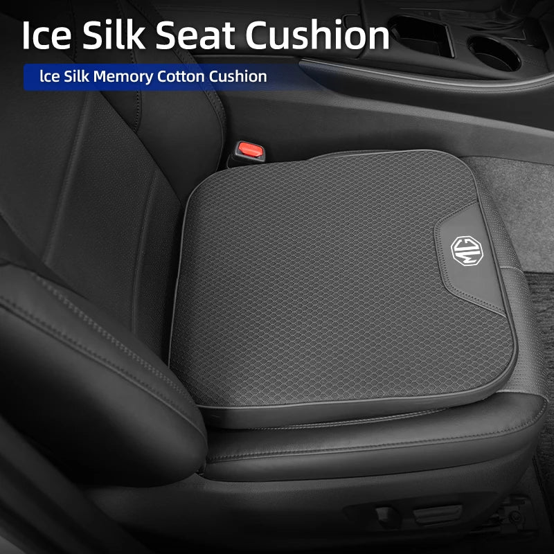 Car Ice Silk Booster Cushion Increase Seat Pad Slant Mat Auto Accessories For Morris Garages MG 3 5 6 7 ZS HS GS Hector TF GT ZR