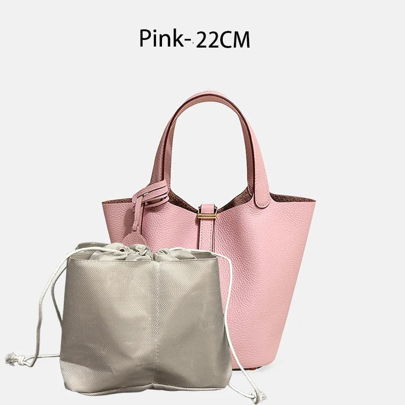 MENDY Women Bags Handbags Bucket Bag 18/22 Big Small Fashion Tote Bag Genuine Leather Luxury Quality Designers Lady Hand Bags