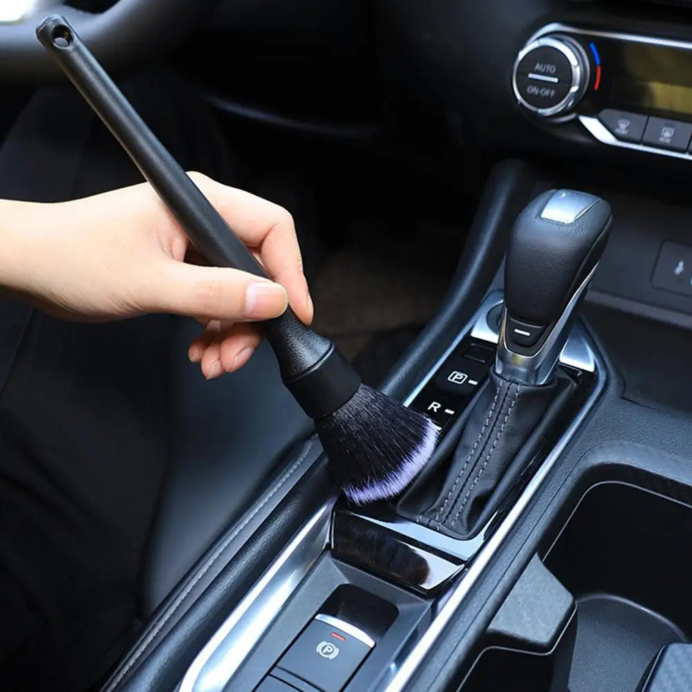 Car Cleaning Brush Soft Bristle Interior Detail Tool Ultra Soft Dashboard Duster For Vents Trim Motorcycle SUV Auto Care