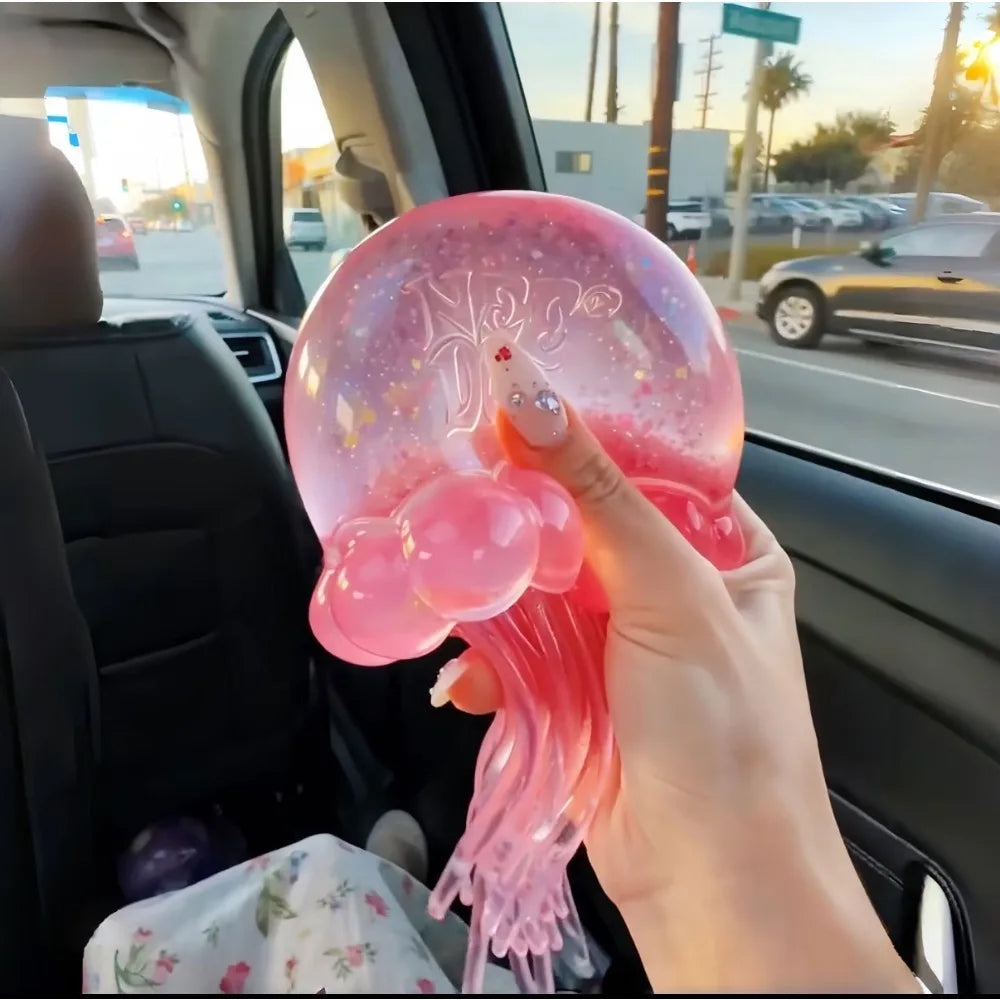 Squishies Nee Doh Jellyfish  Squish Toy Fidget Toy, Water Sensory Soft Jelly Squeeze Stress Relief Fidget Toy Squeeze Blind Box
