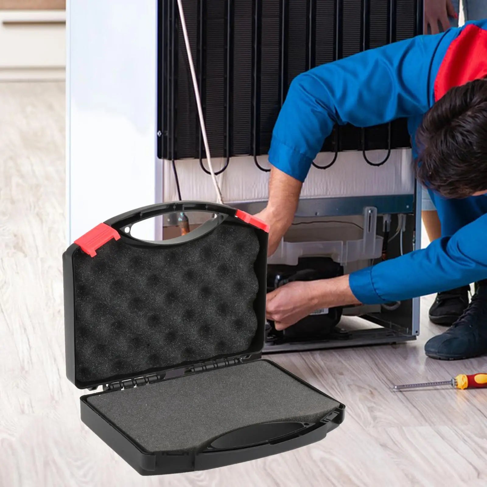 Protect Toolbox with sponges power Tool Storage Case Waterproof for Workplace Outdoor