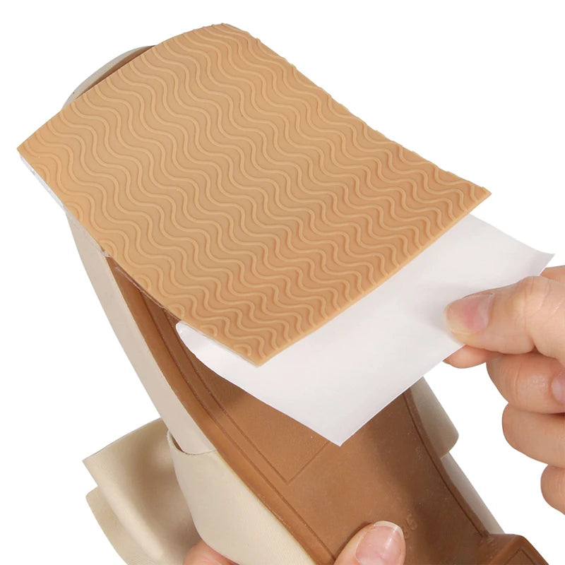 2Pcs High Heels Flat Shoes Sole Protector Stickers Non-slip Wear-resistant Forefoot Pad Sole Repair Products Self-adhesive New