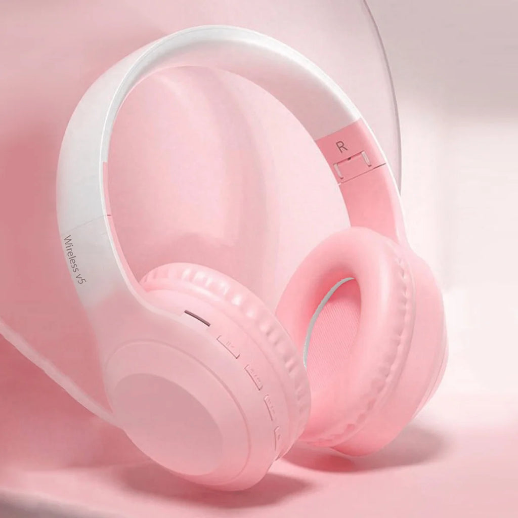 Headset Wireless Headset, Long Life, Foldable, Low Latency Gaming Noise Cancelling Wireless Headset