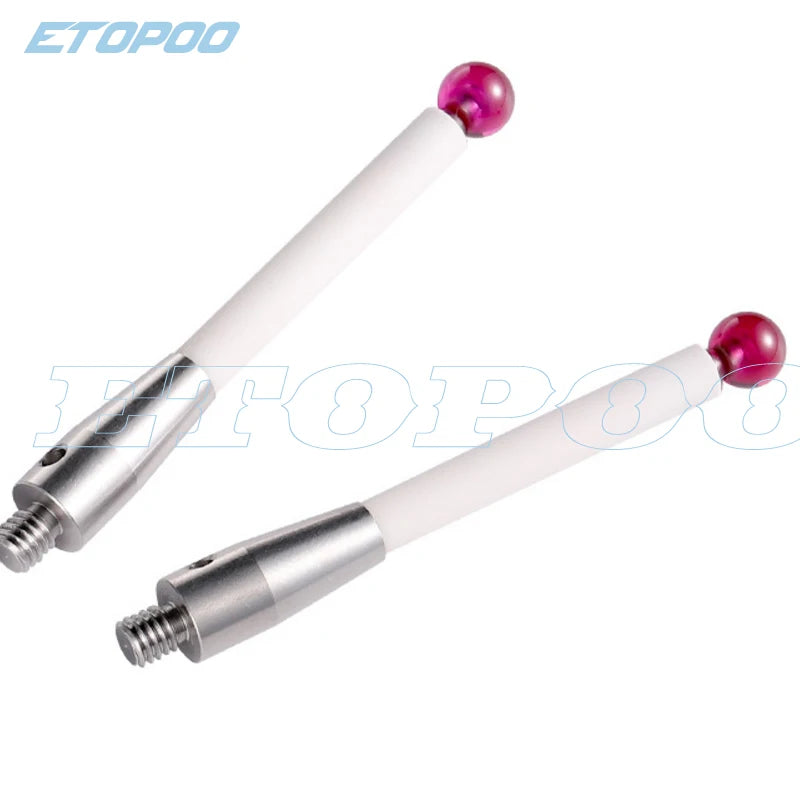 Rubine Ball CNC Ceramic Shaft Probe Testing Accessories M4 6 L50 CMM Touch Probe Stylus Touch Probe Tool
