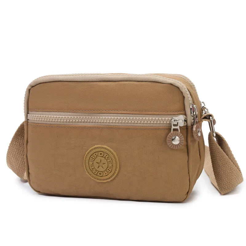 Leisure Sports Crossbody Bag Simple and Practical Outdoor Phone Wallet Cash Register Bag for Middle-aged and Elderly People