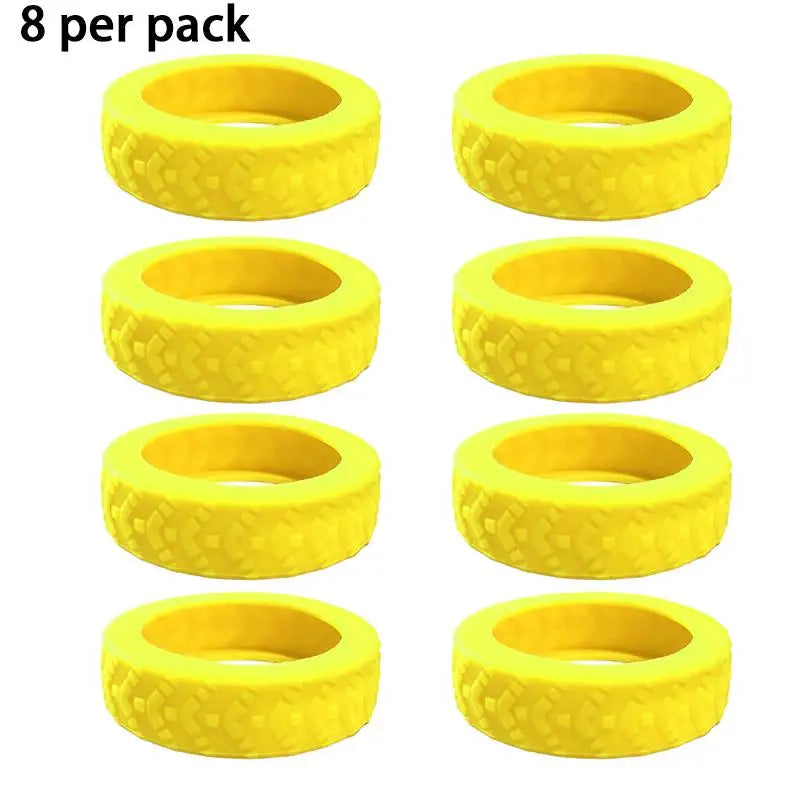 8-Piece Luggage Wheel Protective Cover Silent Silicone Cover And Universal Noise Reduction Accessories Thicken Texture Silicone
