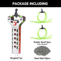 8-round Rapid Fire CNC Aluminum Slingshot with Automatic Magnetic Suction for Outdoor Hunting and Shooting Competition