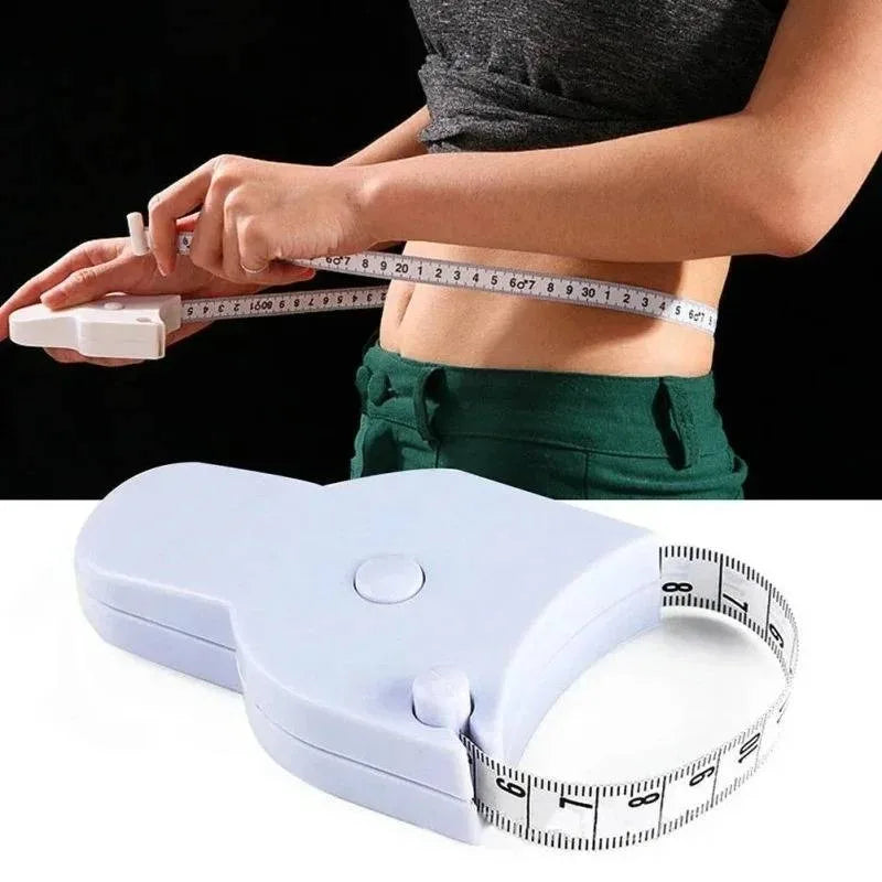 Perfect Body Tape Measure - 80 Inch Automatic Telescopic Tape Measure - Retractable Measuring Tape for Body: Waist, Hip, Bust, Arms, and More (White - 80 inch)