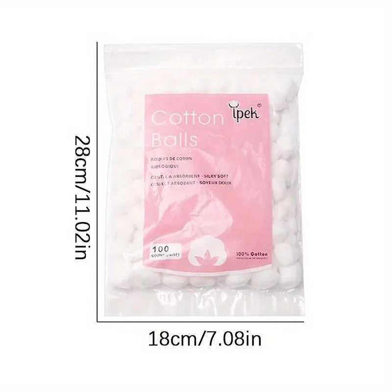 50/100/200 Pcs Nail Polish Remover Cotton Wool Balls Cleaning Tool Nail Art Cleaner Manicure Tools