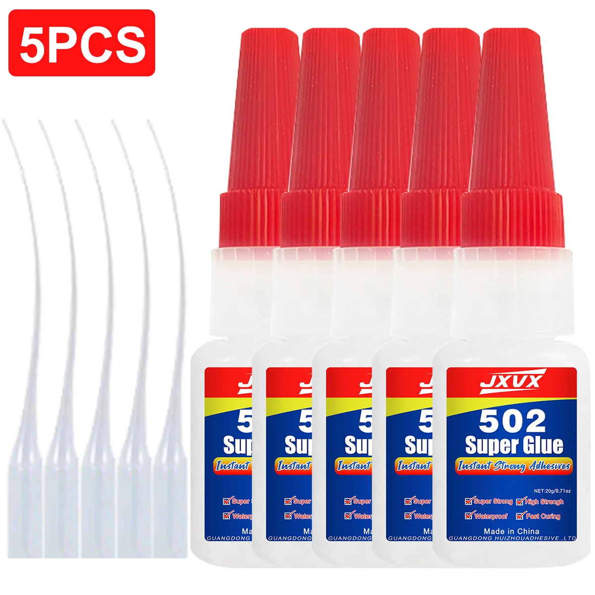 20g Professional 502 Super Adhesive Strong Fast Instant Adhesive Cyanoacrylate Hardware Metal Cars Wood Craft Hobby Seconds Bond