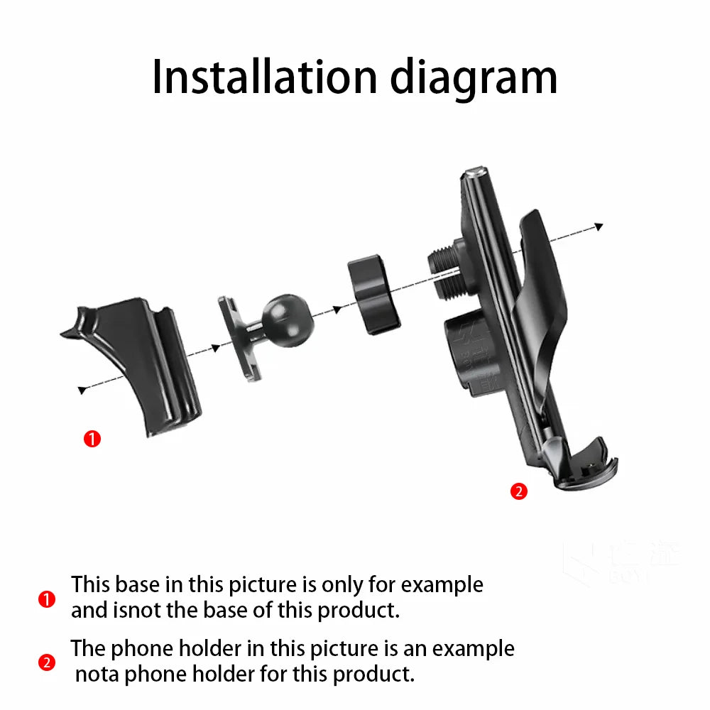 Phone Holde Car For Benz E Class W213 2016-2023 Mobile Support Special Fixed Bracket Base Wireless Charging Stand Interior