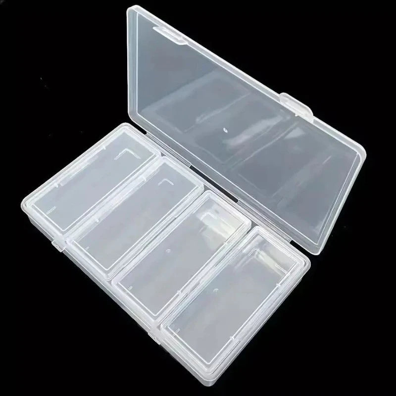 1pc Adjustable Dividers Clear Plastic Storage Organizer Box - Craft & Sewing Supplies Container with Removable Compartments